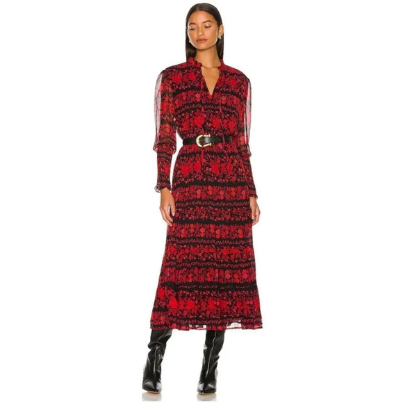 BB Dakota Steve Madden It's a Moment Dress in True Red - Picture 1 of 7